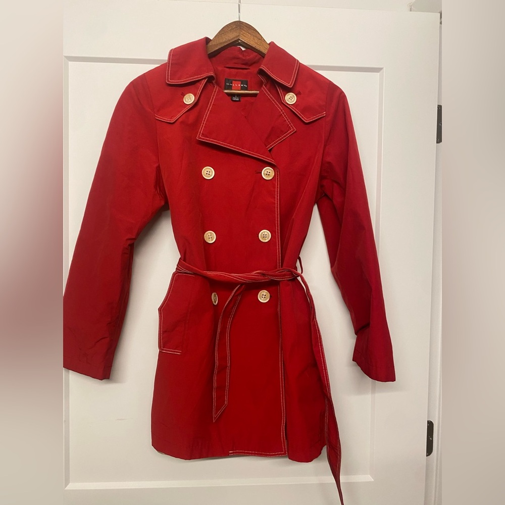 Gallery Vibrant Scarlet Trench Coat